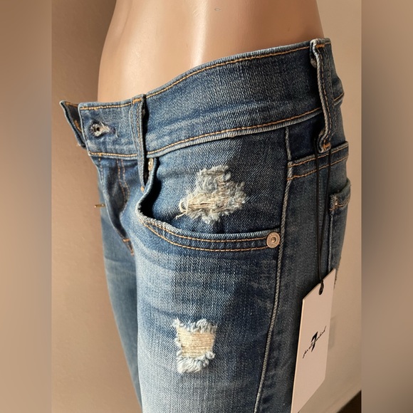 NWT 7 For All Mankind Jeans The Mid Rise Ankle Skinny - Picture 7 of 12